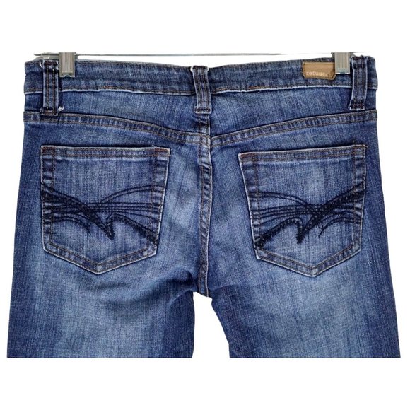 Refuge Jeans Size 9 Low Rise Boot Cut Stretch - Picture 1 of 15